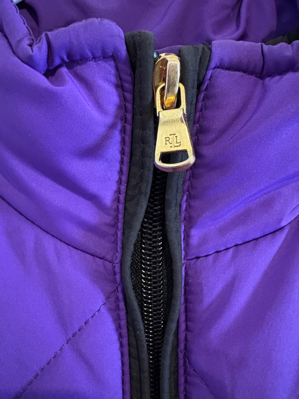 Polo Ralph Lauren Purple Quilted Sleeveless Vest NWOT! - Picture 3 of 11